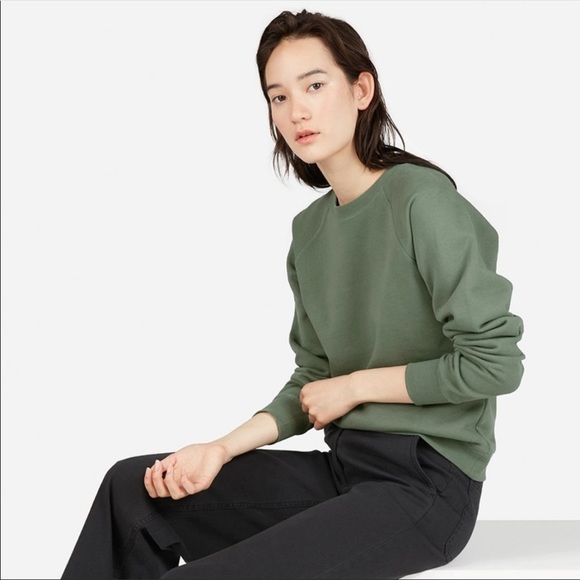 Everlane Tops - (4/$25 SALE ✅) Everlane French Terry Pullover Sage Green Sweatshirt